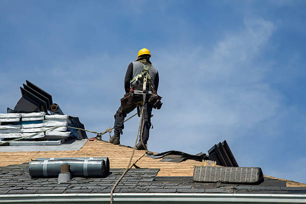 Professional Roof Replacement technician working in Howardsville, VA